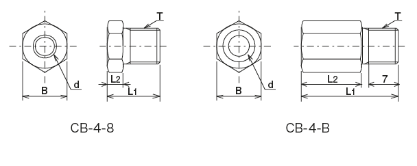 Compression・Bushing（Compression・Parts）
 Dimensions