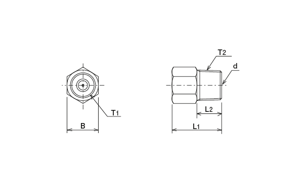 NA-05 · NA-08 type(nozzle adapter）
 Dimensional Drawing