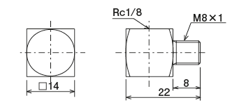 SC · EC · TC 型（连接器）
 尺寸图