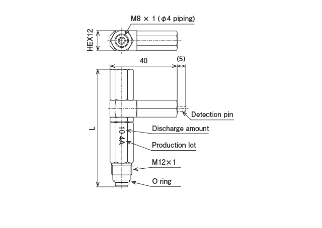 MG2I 型グリース目詰目視用定量バルブ 尺寸图