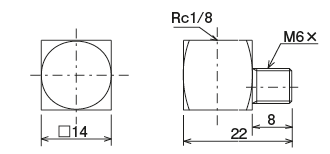 SC · EC · TC Type (connector)
 Dimensions