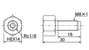 SC · EC · TC Type (connector)
 Dimensions