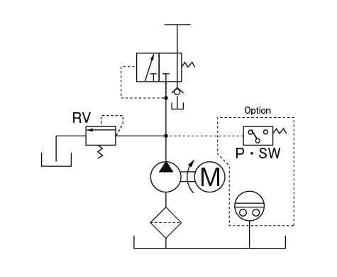 Automatic intermittent gear pump AMI-300S·AMI-1000S
  Pump circuit diagram