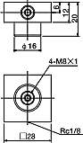 Junction header  TL Dimensional drawing